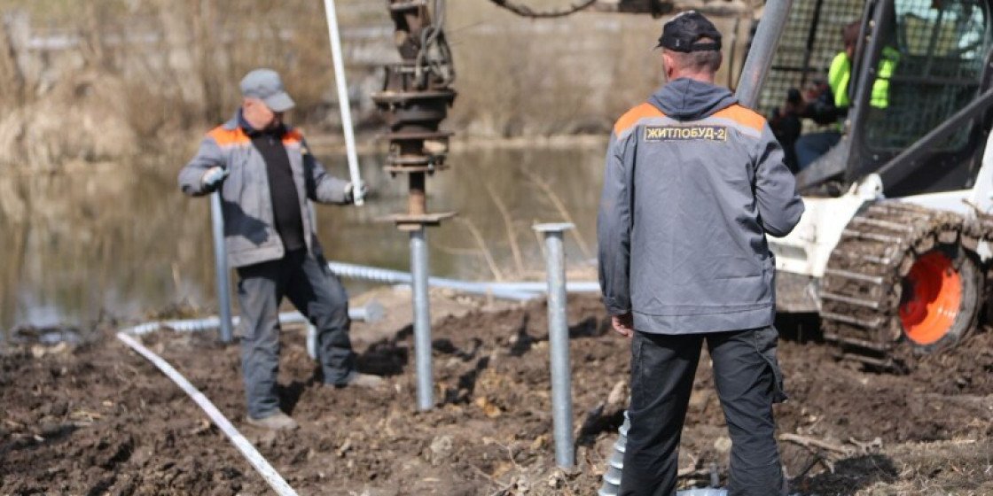 Облаштування парку на Набережній. Фото Луцької міської ради