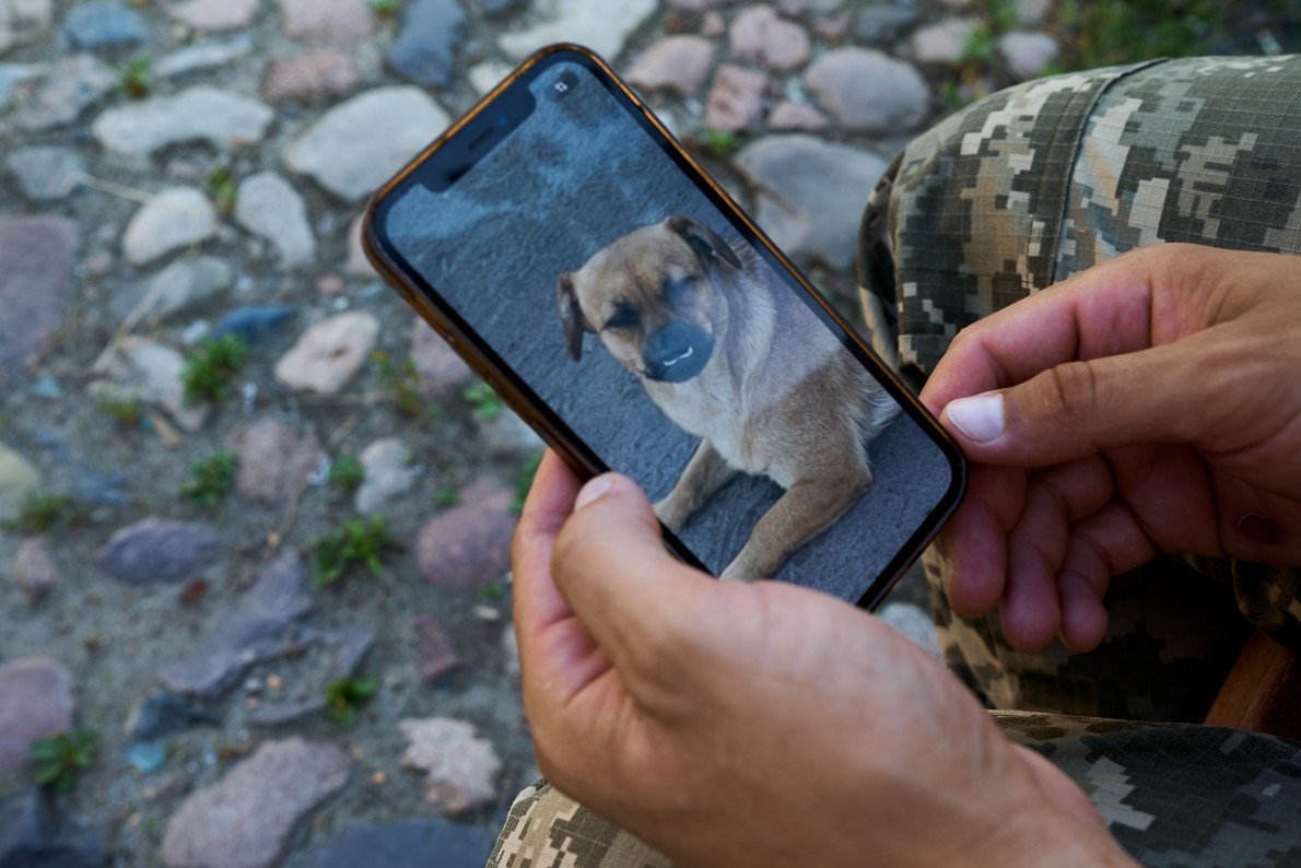 «А це — обличчя Куп’янська. Я проїжджав повз і побачив цю усмішку. Не міг не сфоткати».