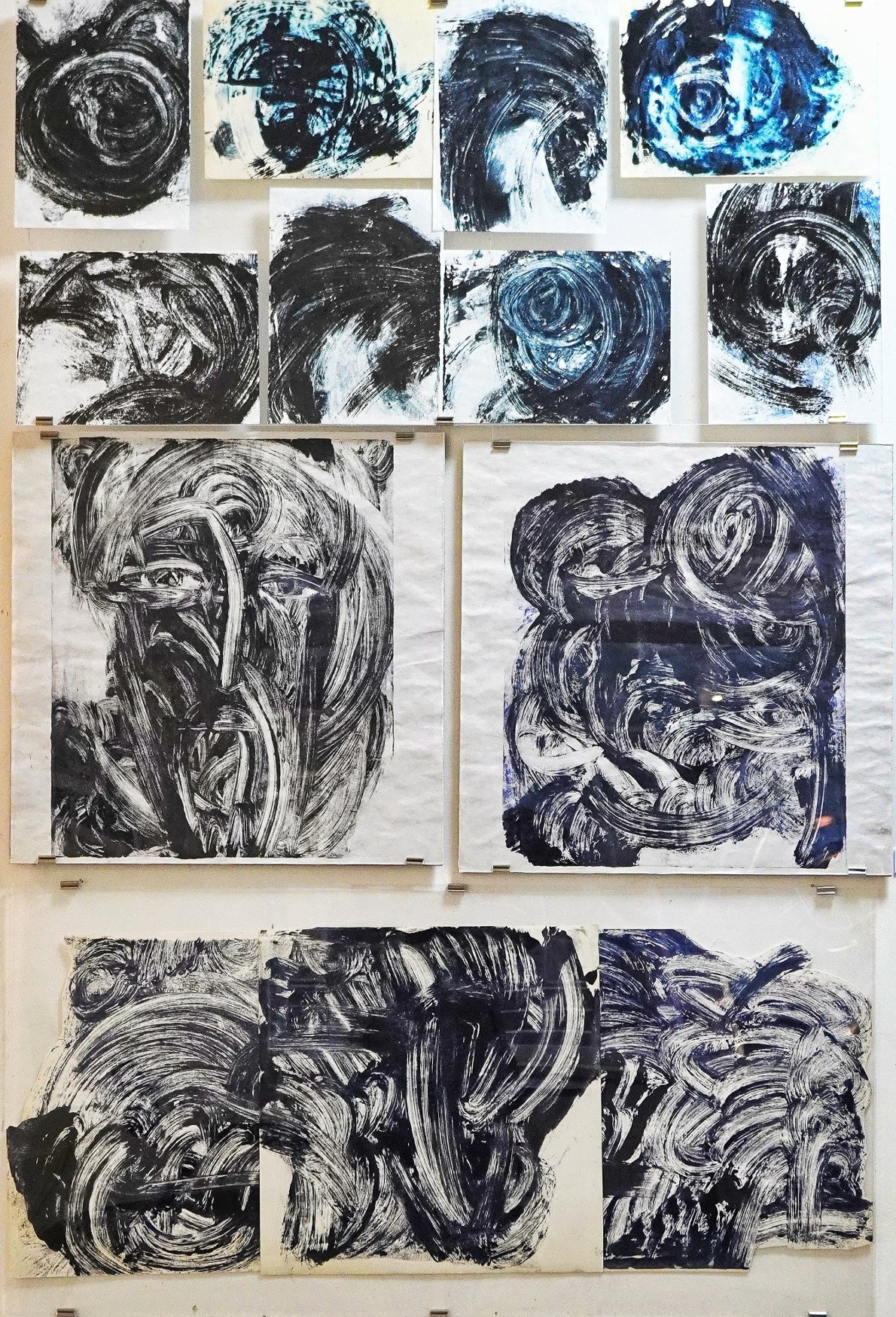 Монотипія «Любов — це око», 2025. Наталія Сацик.