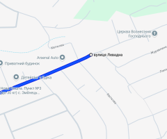 карти вулиця перехрестя