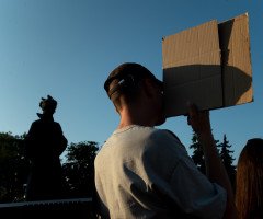 Луцькі протестувальники вийшли на повторний мітинг через зміни в уряді