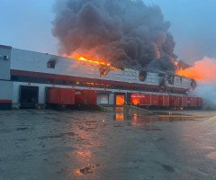 горить склад нової пошти