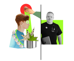 колаж лікар