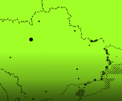 Карті України на салатовому фоні