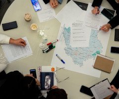 Стіл з картою Полісся