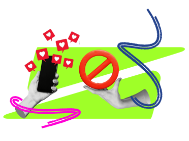 Телефон та знак заборони