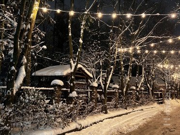 літня тераса взимку