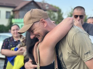 Захисник Олександр Пришко повернувся до Луцька після полону