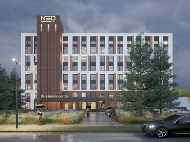 Рендер автозавод будівля центр