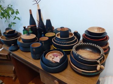 миски дерево посуд