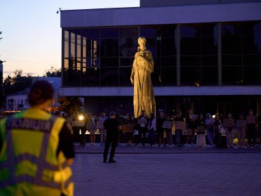 Акція протесту в Луцьку 22 липня.