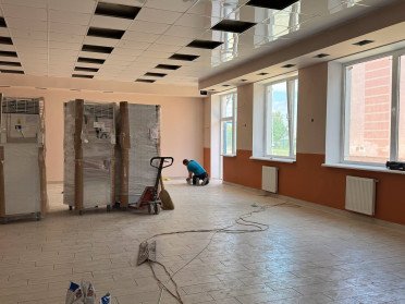 У Вишнівському ліцеї почали будівництво нового харчоблоку. харчоблок