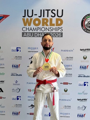 Прикордонник з Луцька вп’яте став чемпіоном світу з джиу-джитсу. спортсмен з медаллю
