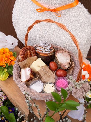 Кошик на Великдень кошик Великдень їжа