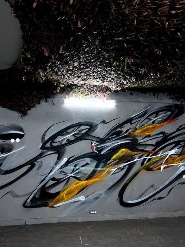 Луцький художник створив стінопис, присвячений операторам FPV-дронів. стінопис