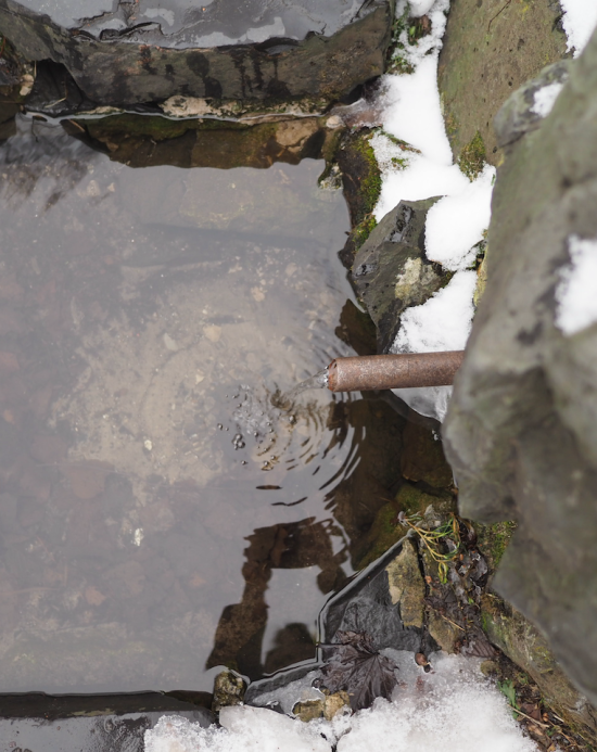 Води — чиста, але юрчить ледь-ледь.