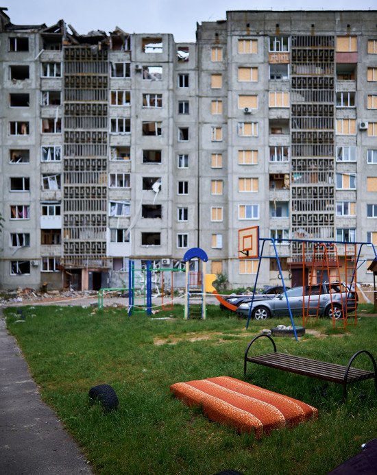 Будинок, який зруйнували росіяни.