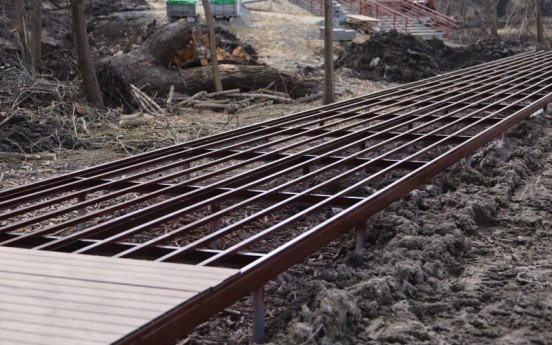 Облаштування парку на Набережній. Фото Луцької міської ради