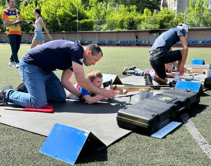 У Луцьку відбувся чемпіонат із літнього біатлону серед дітей з інвалідністю. Фото Анни Кравчук