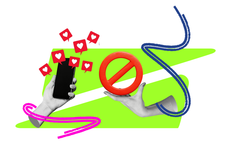 Телефон та знак заборони