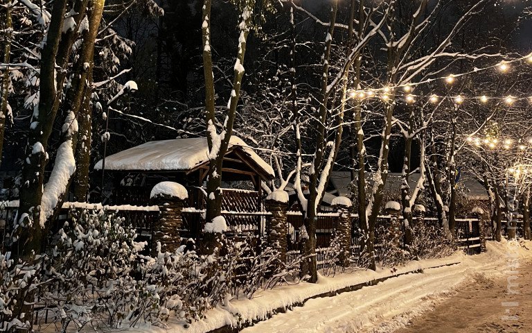 літня тераса взимку