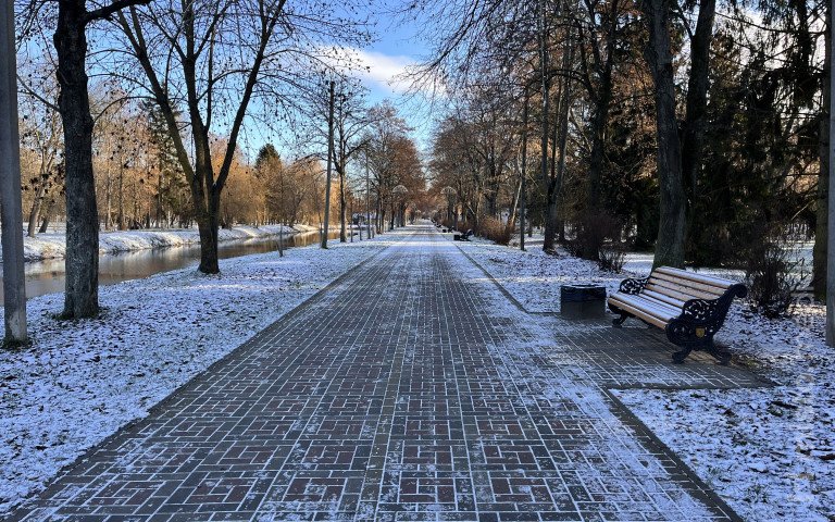 парк заморозки сніг