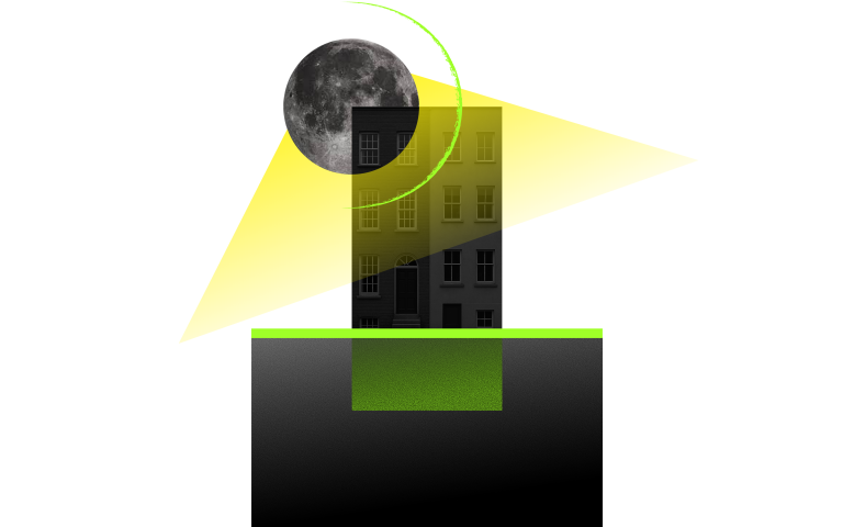 будинок, укриття, сонце