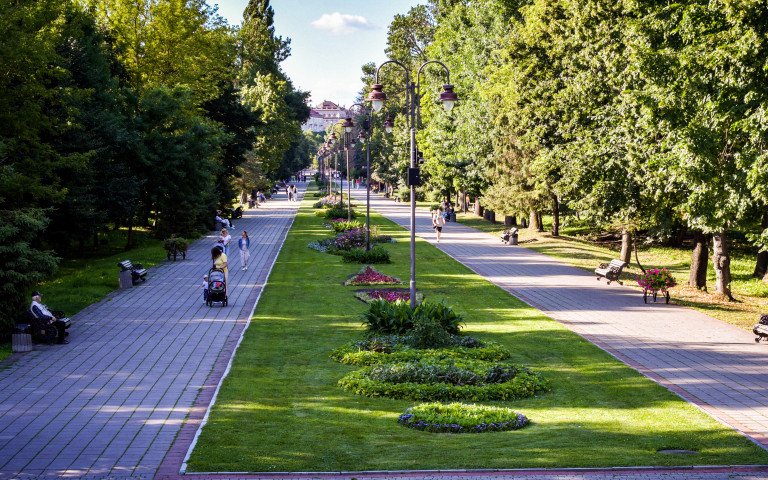 Центральний парк у Луцьку.