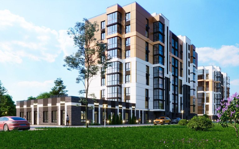 рендер будинок будівництво