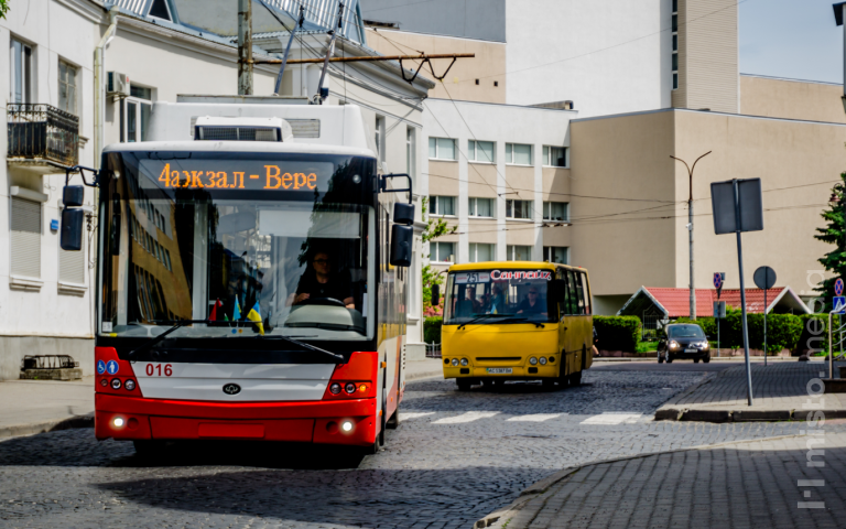 Тролейбус та маршрутка