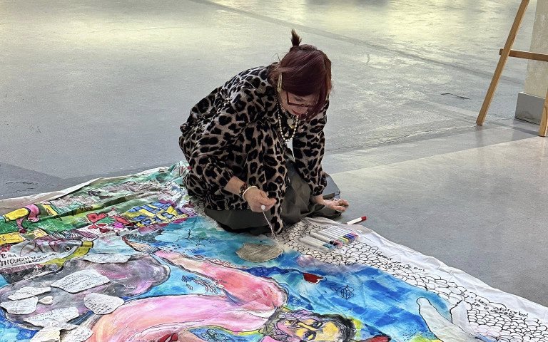 Французька художниця відкрила свою виставку в Луцьку. художниця